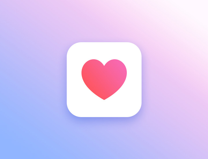 720x550 App With Heart Icon