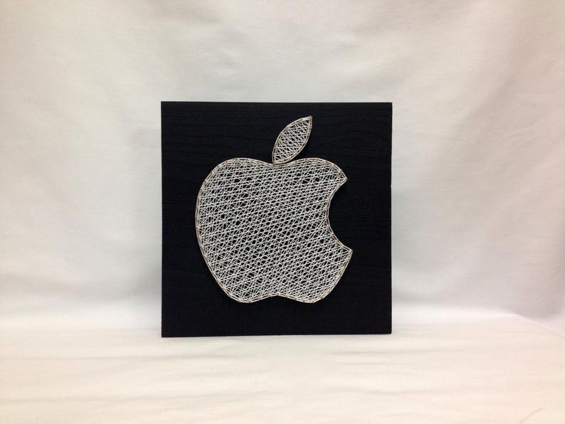 794x596 String Art Apple Icon Iphone Wall Art Wall Decor Etsy