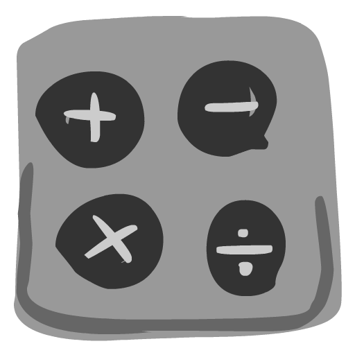 512x512 Iphone Painted Calculator Icon, Png Clipart Image