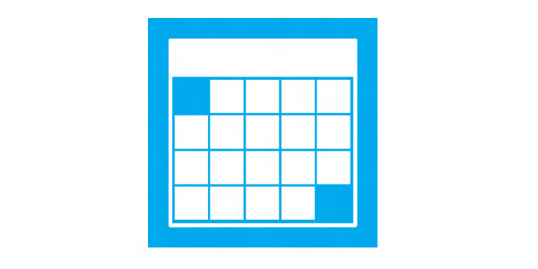 600x300 Handy Calendar Icon Collection