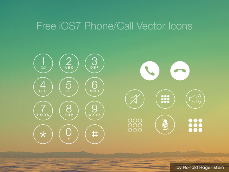 800x600 Free Phonecall Vector Icons