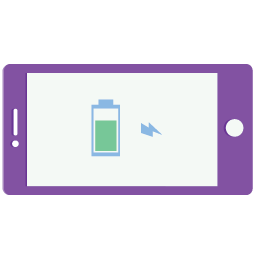 256x256 Charging Iphone Flat Icon Download Flat Icons Iconspedia