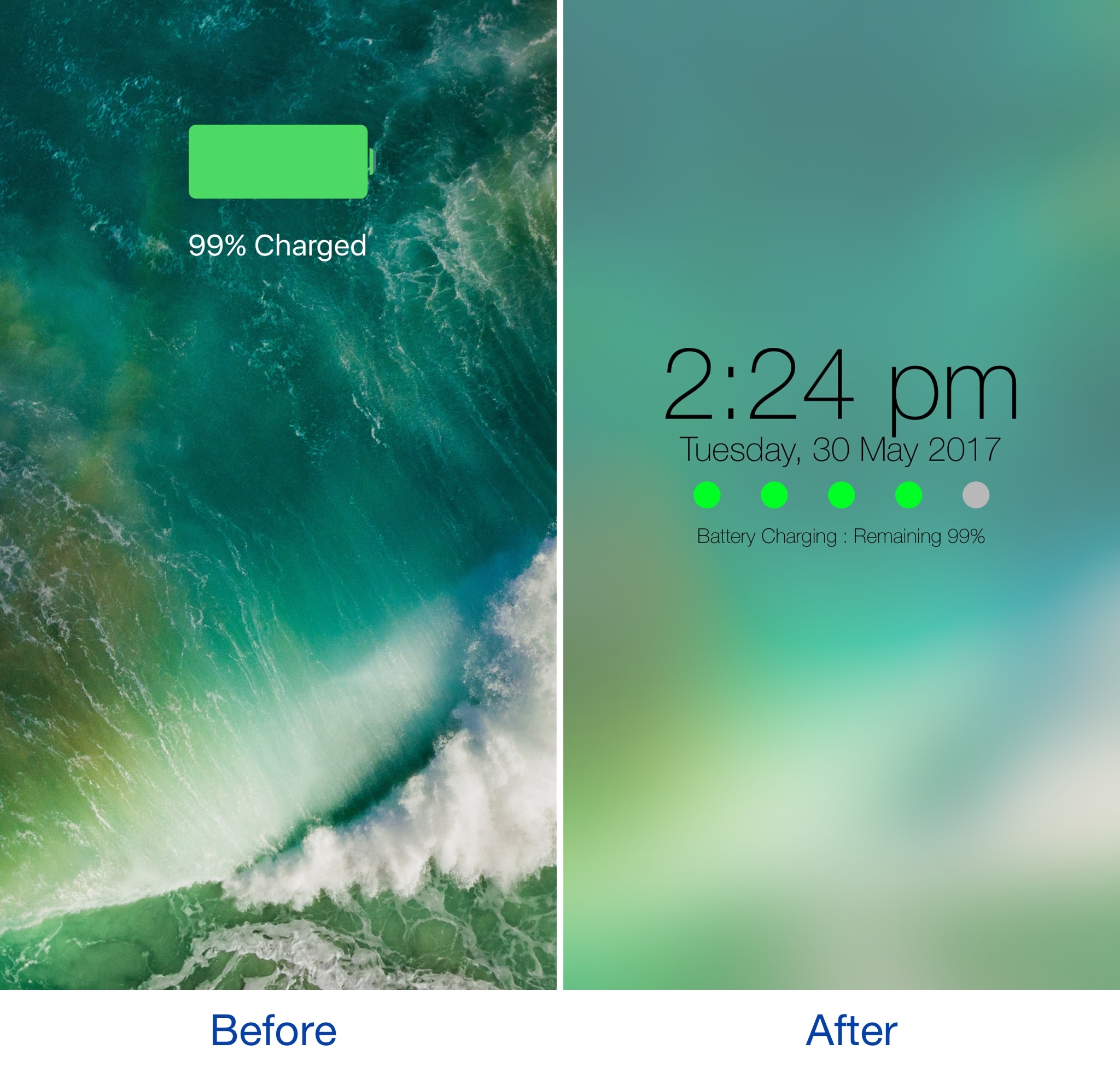 2048x1951 Revamp Your Lock Screen's Battery Charging Display With Charge