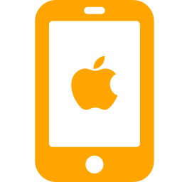 256x256 Free Orange Iphone Icon