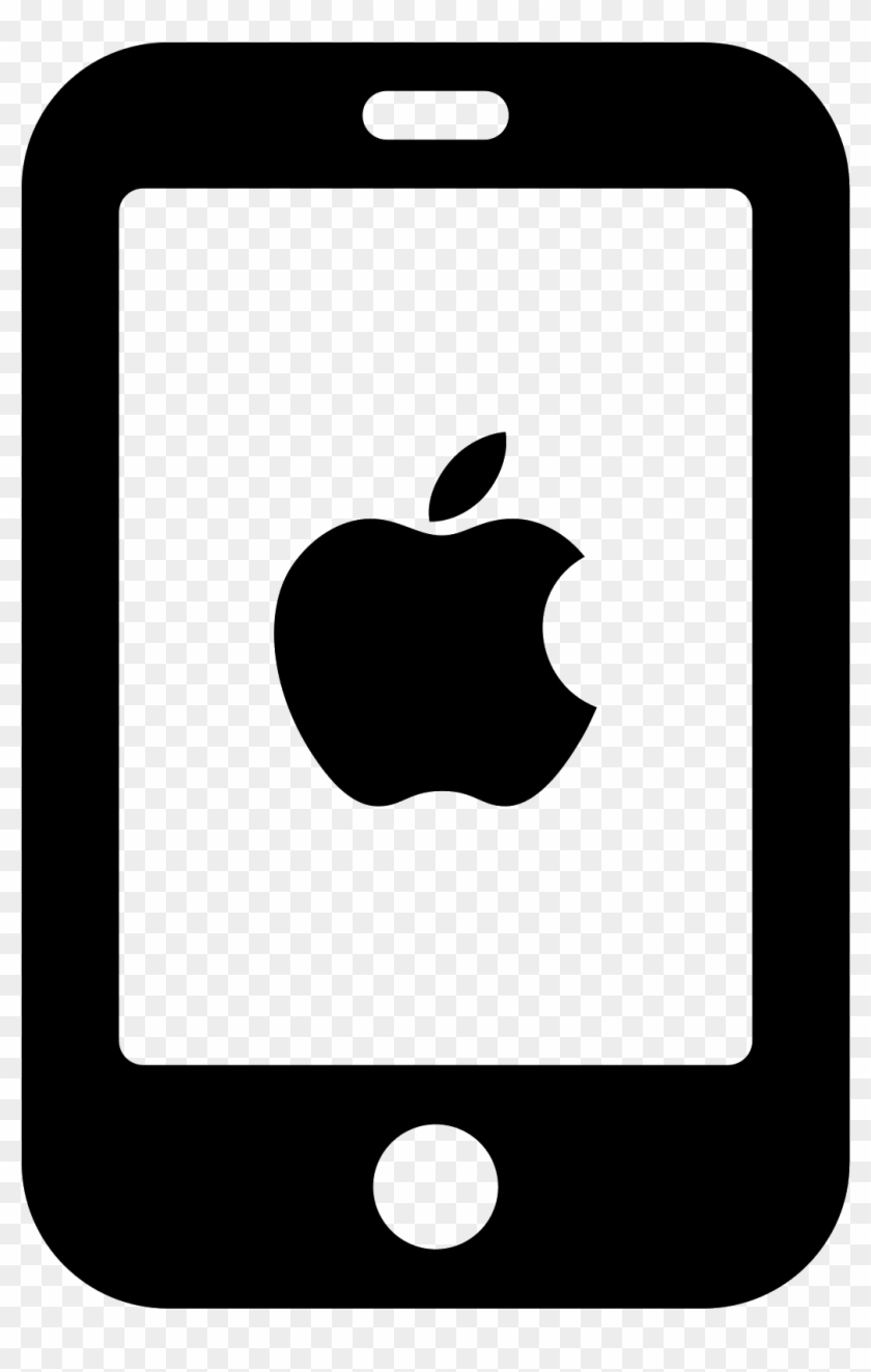 840x1323 Png Black And White Stock Iphone Icon Free Download