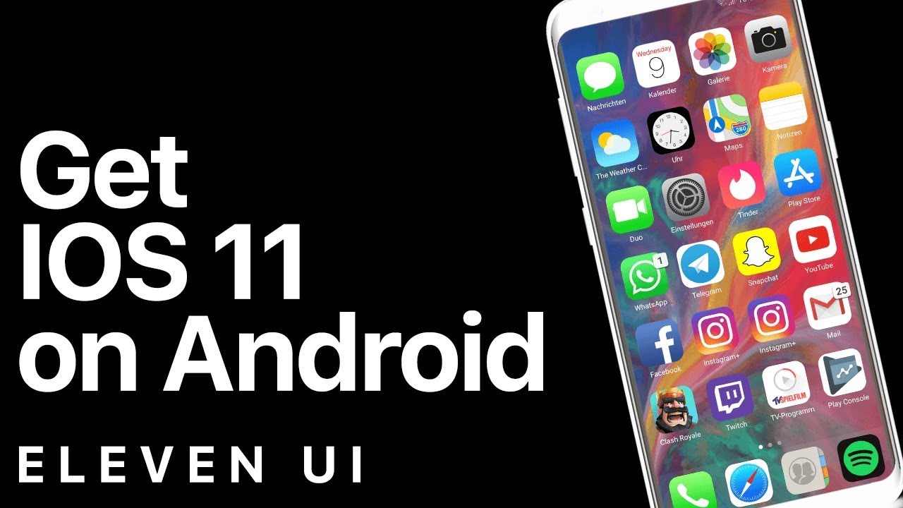 1280x720 Get Ios On Android Eleven Ui Icon Pack