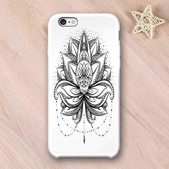 569x569 Lotus Wear Resisting Compatible With Iphone Case