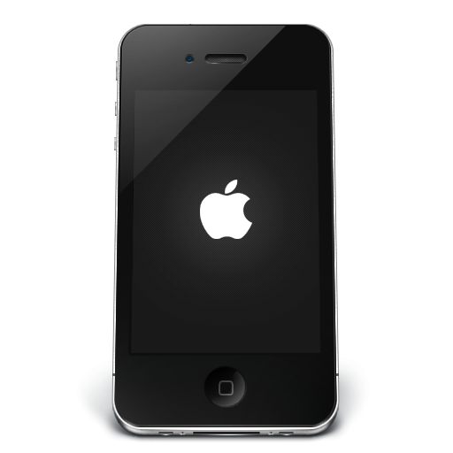 512x512 Black Apple Iphone Icon, Png Clipart Image