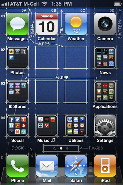 400x600 Gridlock For Iphone Allows Custom Icon Positioning