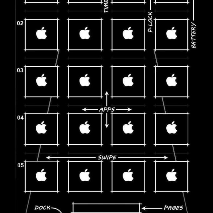 680x680 Icon Shelf Wallpapers And Icon Glow Backgrounds For Iphone, Iphone