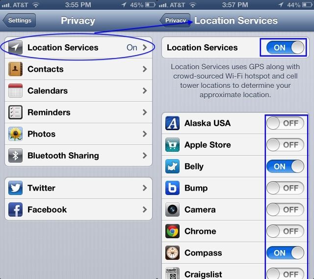640x568 Turn Off Location Services On Your Iphone And Save Some Battery