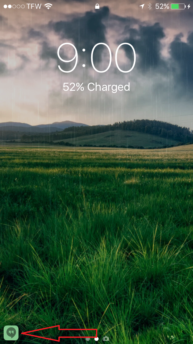 750x1334 App Icon On Lock Screen Ios
