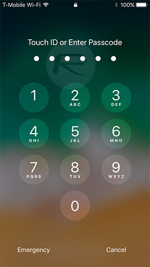300x534 How To Get New Ios Lock Screen Passcode Ui On Ios Redmond Pie