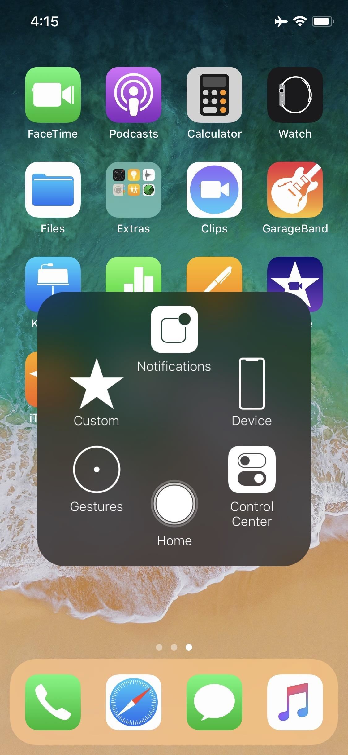 1125x2436 How To Add A Virtual Home Button To Iphone X With Assistivetouch