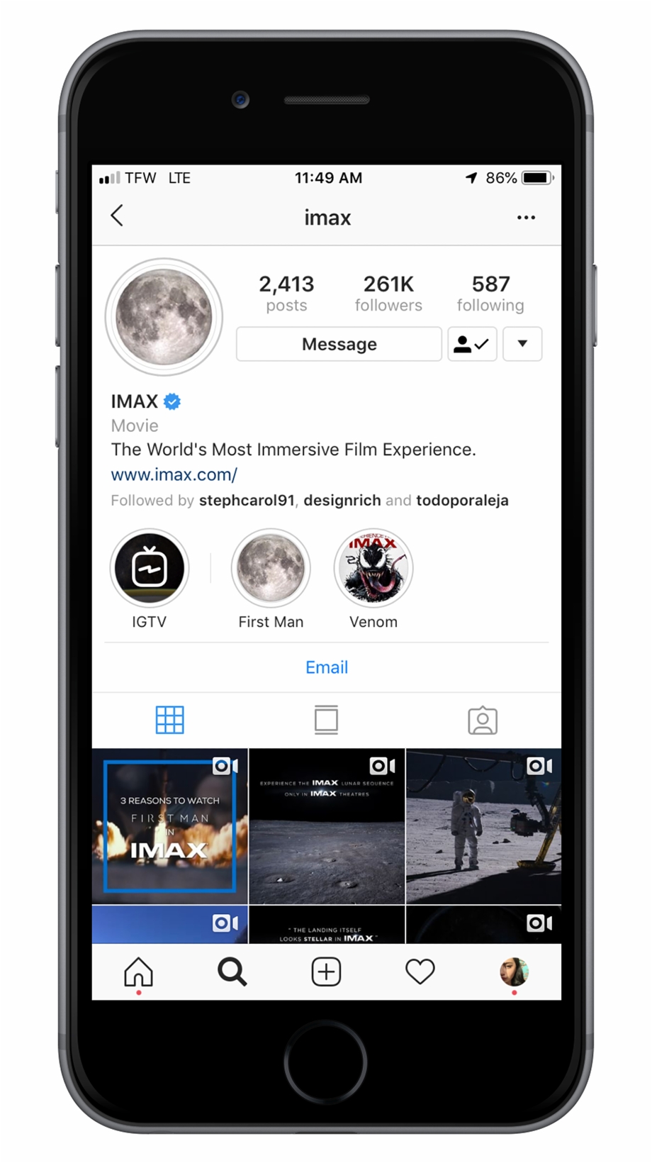 920x1640 This Shifting Moon Lived As Imax's Profile Icon, Each