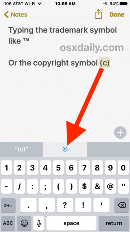 450x800 How To Type Trademark, Copyright, Symbols On Iphone And Ipad
