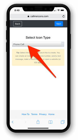 300x539 How To Create An Iphone Speed Dial Icon
