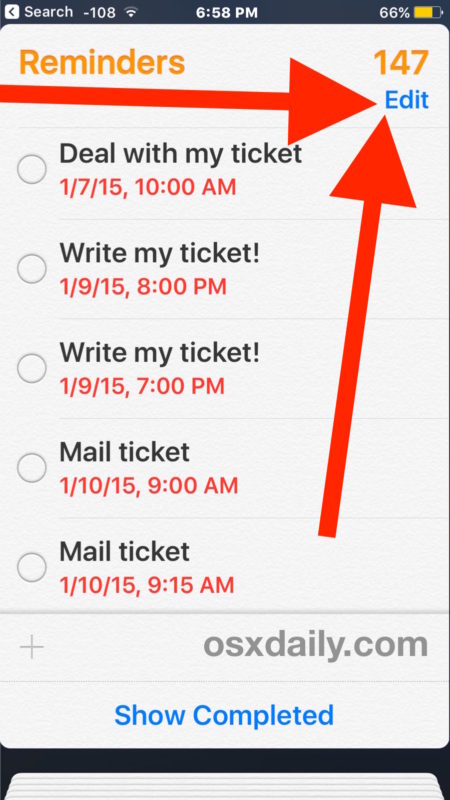 450x800 How To Delete All Reminders In A List On Iphone And Ipad Osxdaily
