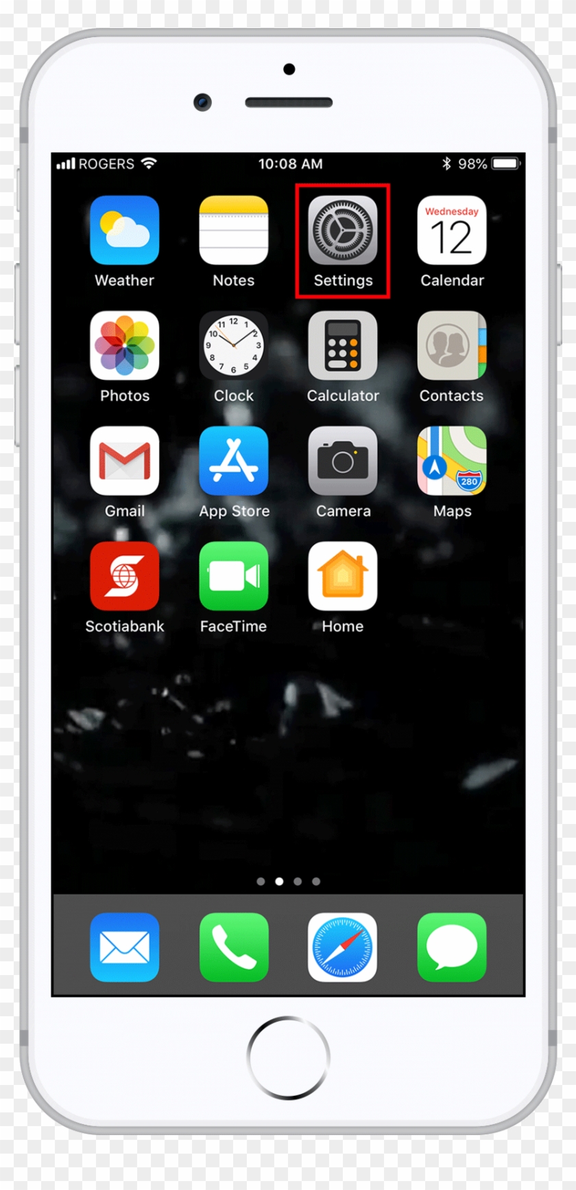 Find The Settings Icon And Open Settings 840x1733 Find The Settings Icon And Open Settings
