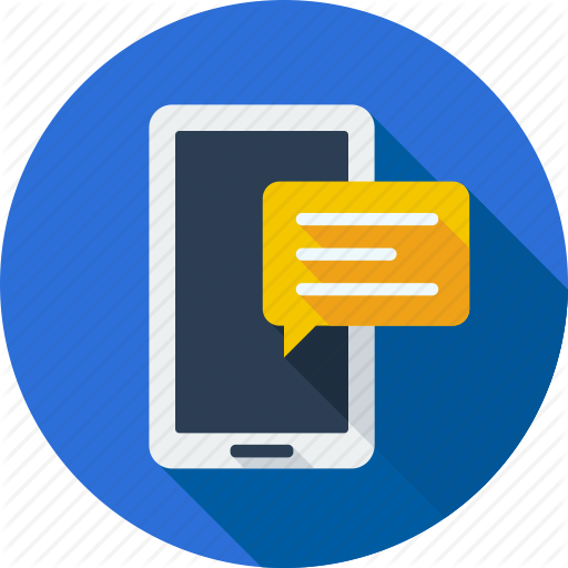 512x512 Communication, Iphone, Message, Mobile, Network, Phone, Sms Icon