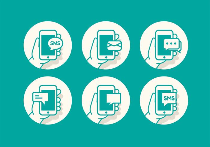 700x490 Sms Icon Set