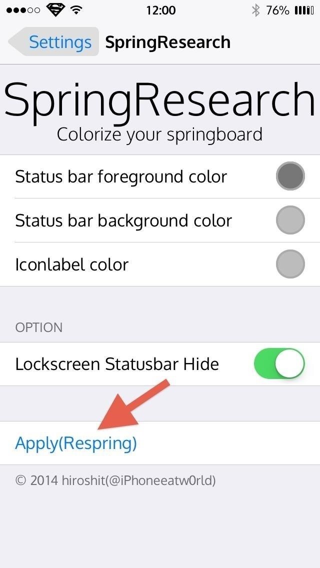 640x1136 How To Customize Your Iphone's Status Bar Icon Label Colors