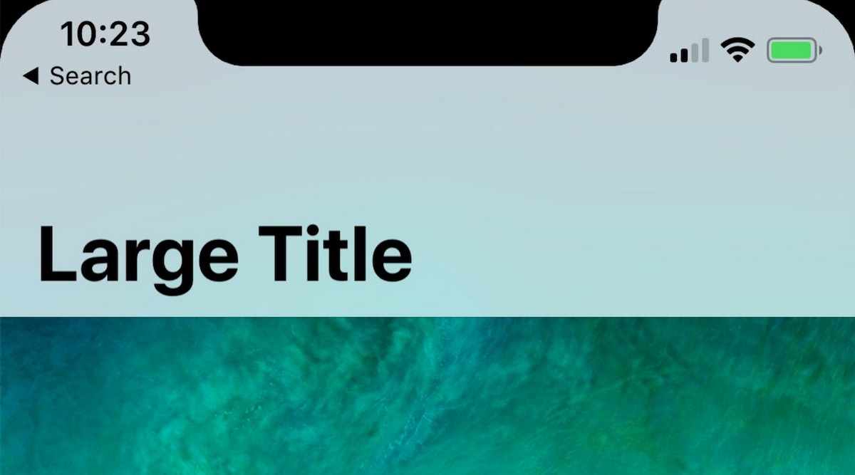 1200x667 Iphone X' Split Status Bar Leak Shows Off Animated Battery Icon