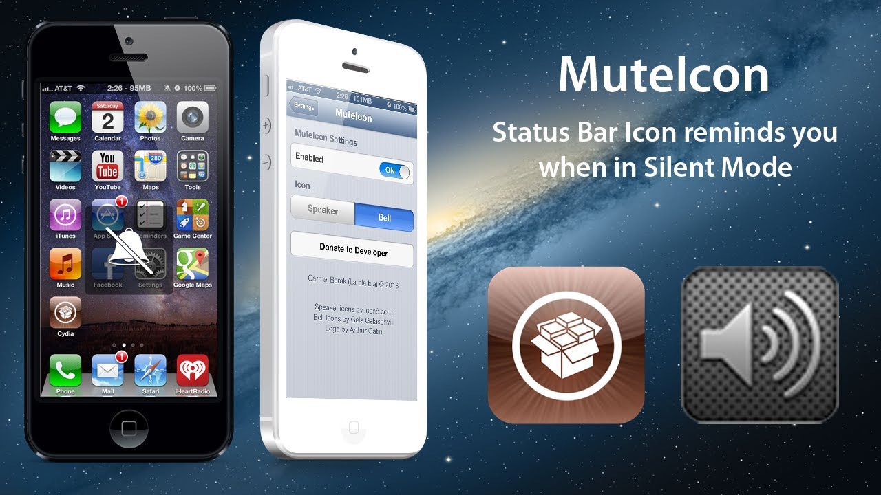 1280x720 Muteicon Status Bar Icon Reminds You When In Silent Mode