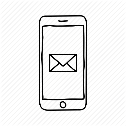 512x512 Devices, Email, Handdrawn, Iphone, Mobile, Screens, Text Message Icon