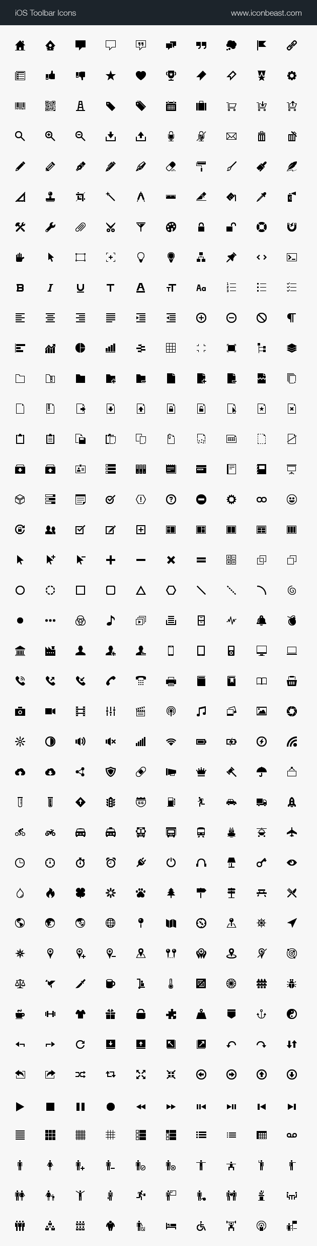 630x2470 Ios Toolbar Icons Iconbeast