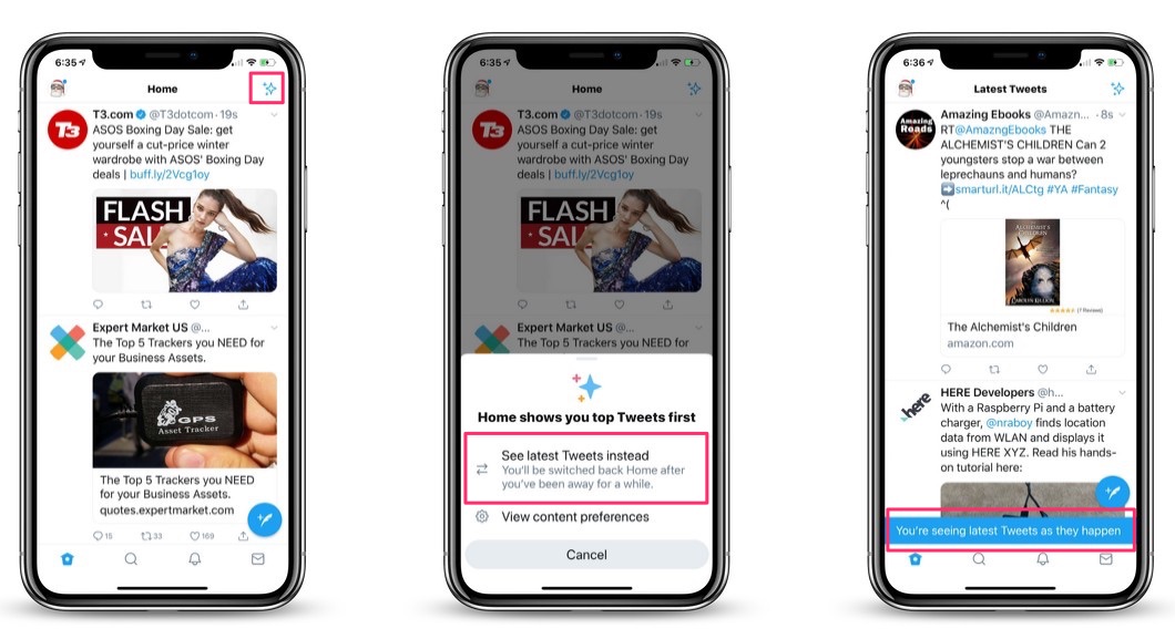 1060x577 Twitter Ios App Update Brings 'sparkle' Button To Fix Timeline Issue