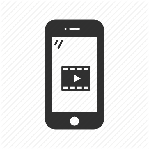 512x512 Cellphone, Chat, Iphone, Movie, Phone, Smartphone, Video Icon