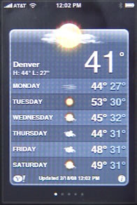 196x292 Iphone Weather Application