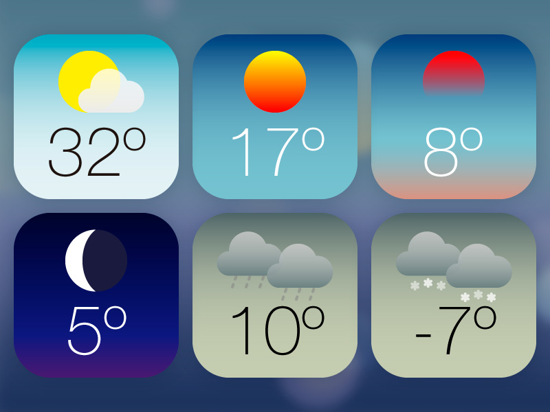 800x600 Ios Weather Icons