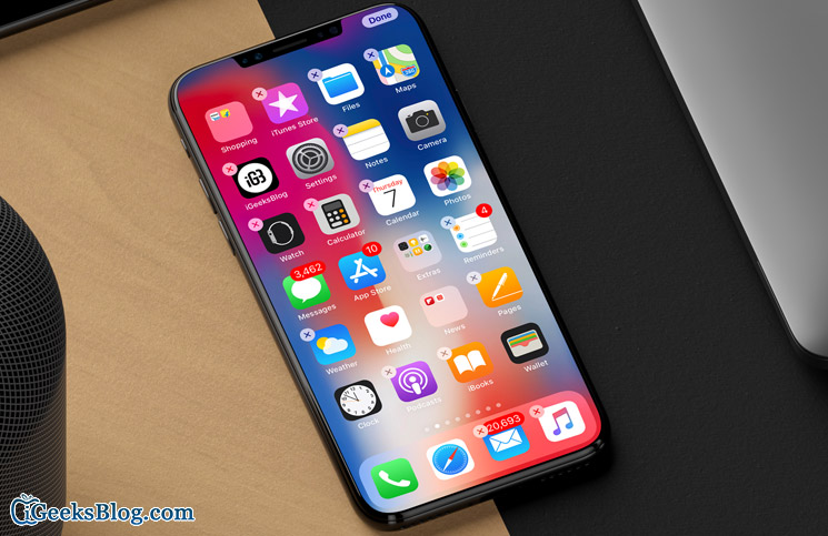 745x483 How To Stop Wiggling App Icons On Iphone X, Xs, Xs Max, And Xr