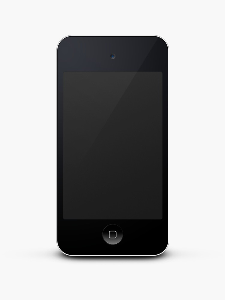 750x1000 Apple Ipod Touch Black Icon Stickers