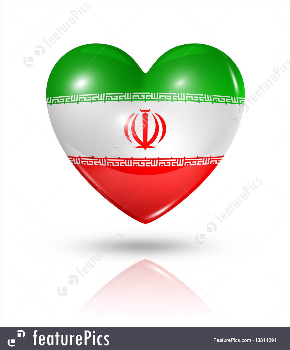 1155x1392 Flags Iran, Heart Flag Icon