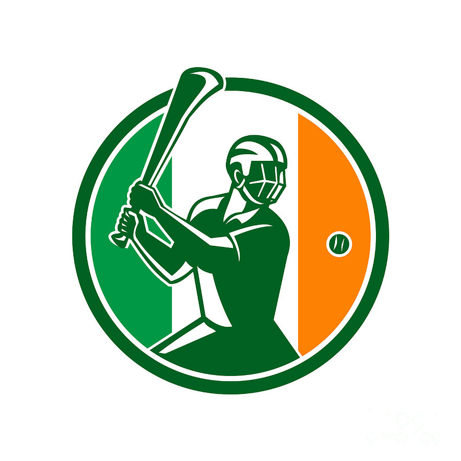 900x900 Hurling Ireland Flag Icon Digital Art