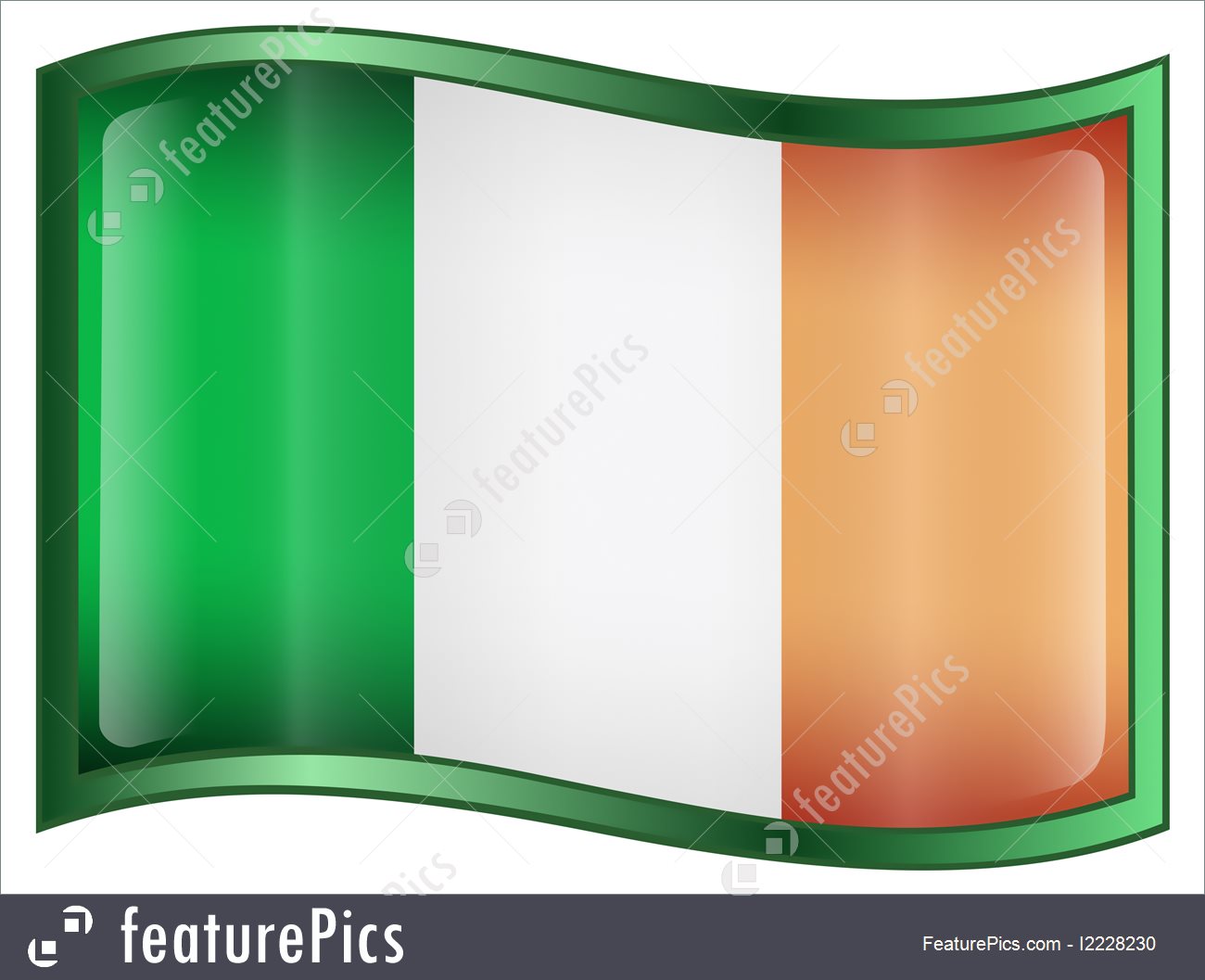 1300x1057 Flags Ireland Flag Icon