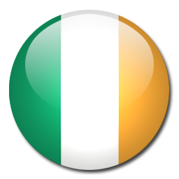256x256 Button Flag Ireland Icon, Png Clipart Image