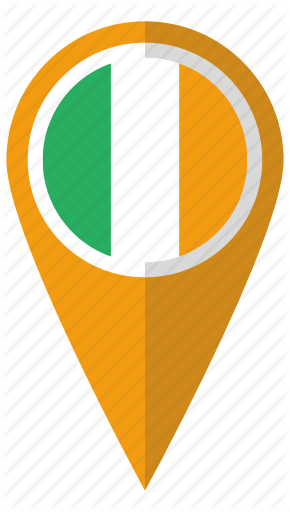 290x512 Flag, Ireland, Map, Pn