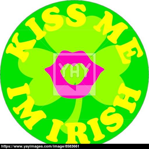 512x512 Kiss Me I'm Irish Icon Vector Vector