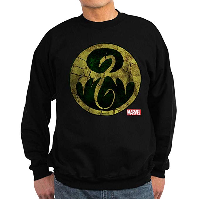 679x679 Cafepress Iron Fist Icon Distressed Sweatshirt Clothing