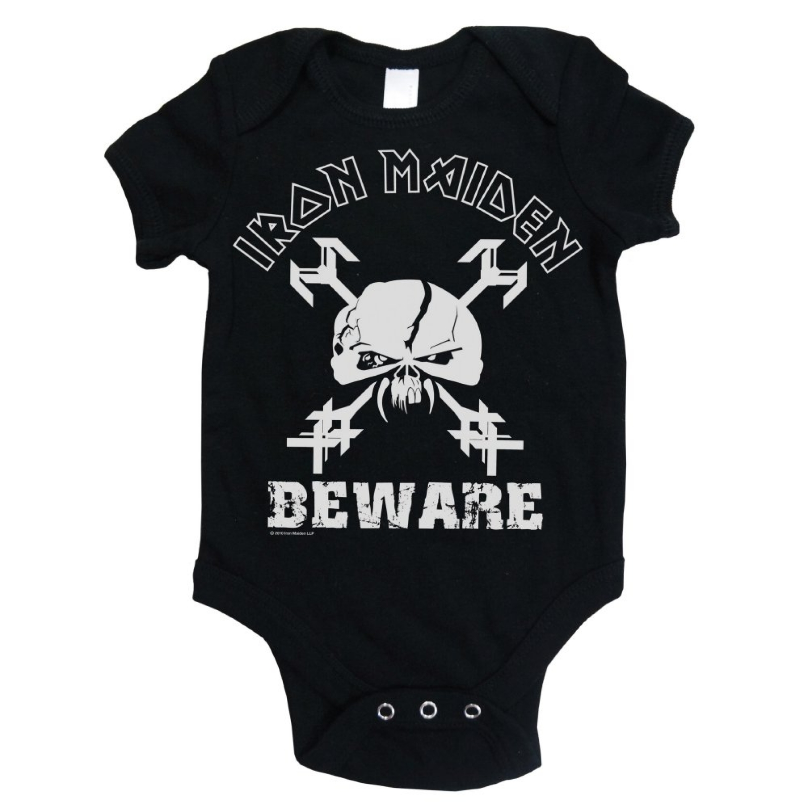 1600x1600 Iron Maiden Beware Black Baby Grow