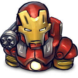 256x256 Comics Ironman Red Icon