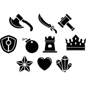 300x300 Hand Drawn Iron Throne Of Westeros Made Of Antique Vector