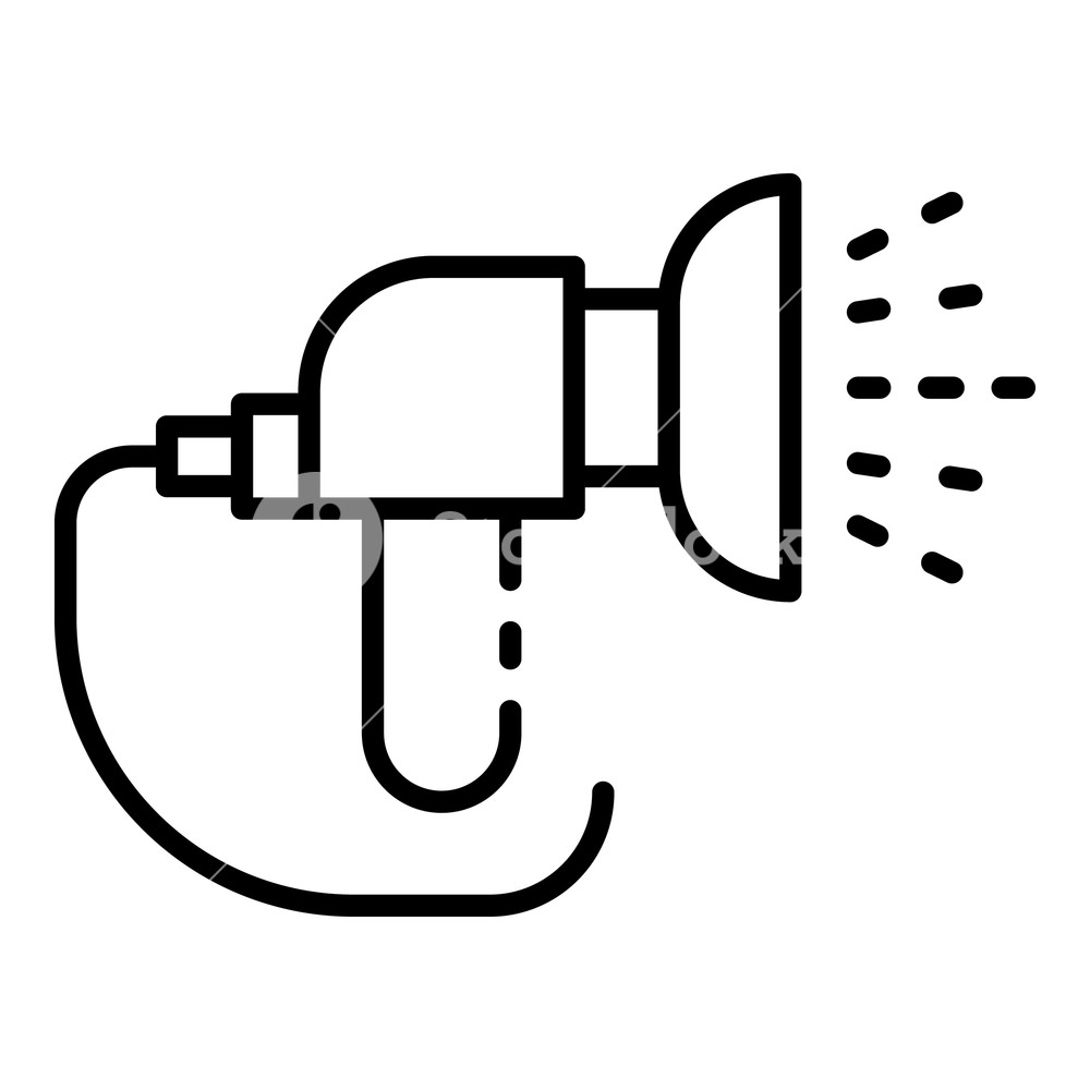 1000x1000 Jet Hose Irrigation Icon Outline Jet Hose Irrigation Vector Icon