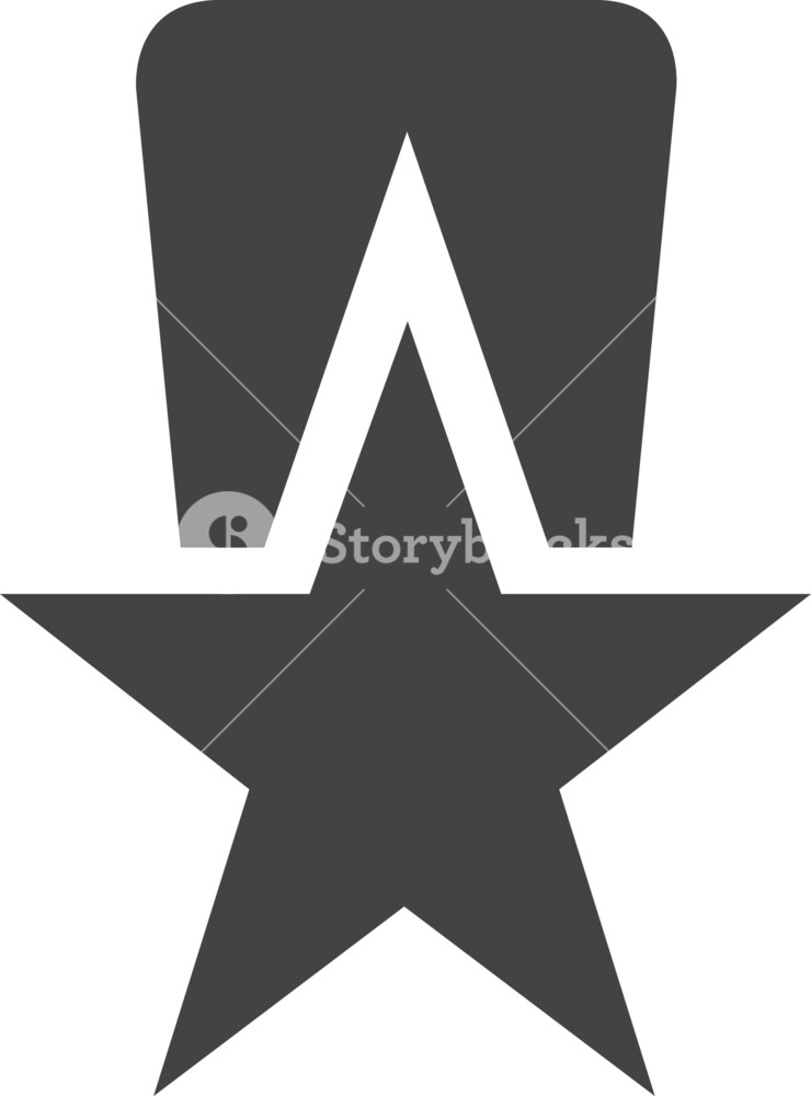 740x1000 Medal Glyph Icon Royalty Free Stock Image