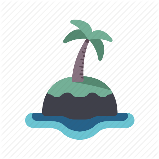 512x512 Island, Isolation, Nature, Palm Tree, Tropical Icon