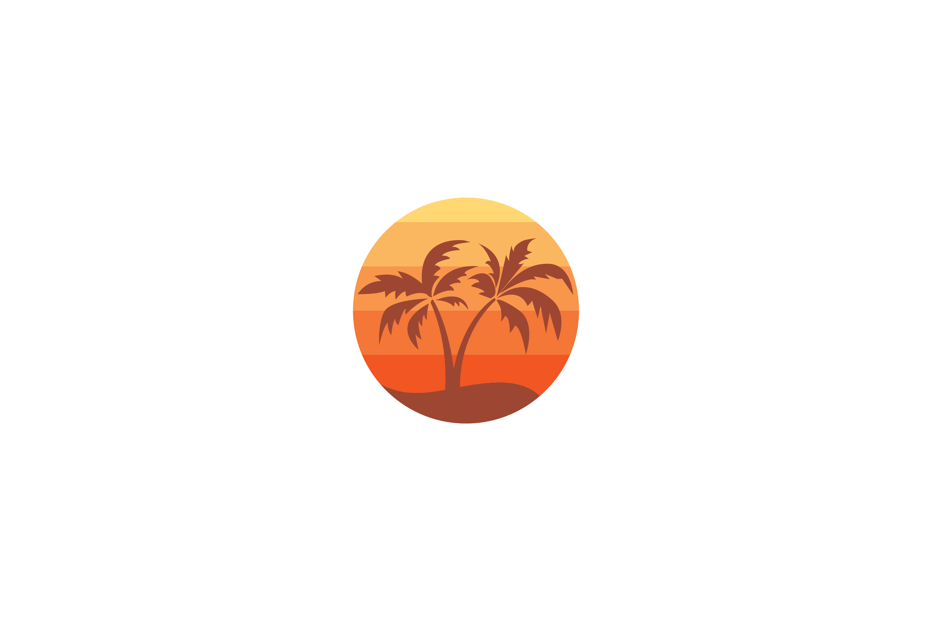 3125x2083 Island Icon With Palm Tree Graphic